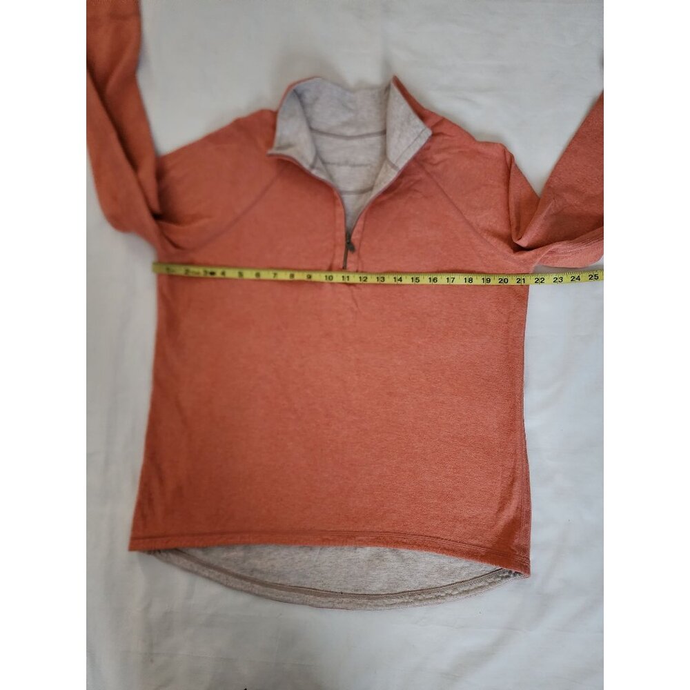 Tommy Bahama Women's Light Orange 1/4 Zip Mock Neck Raglan Sleeve Sweatshirt L/G - Picture 8 of 10